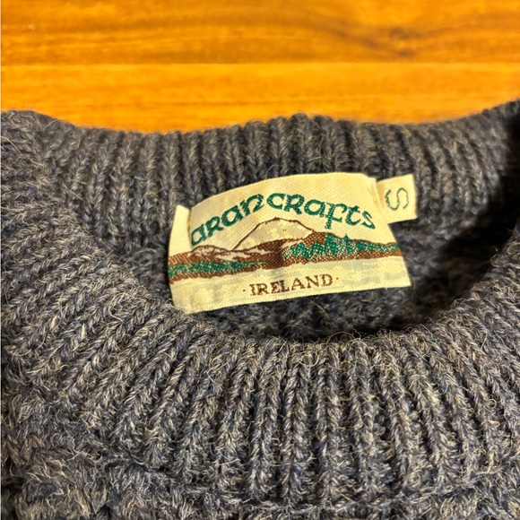 Aran Crafts Cable Knit 100% Wool Sweater - Picture 2 of 8